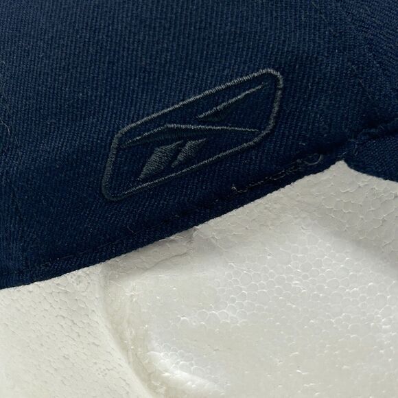 Las Vegas Raiders Hat Baseball Cap Flex Fitted OSFA NFL Reebok One Fit Navy Blue - Picture 10 of 13